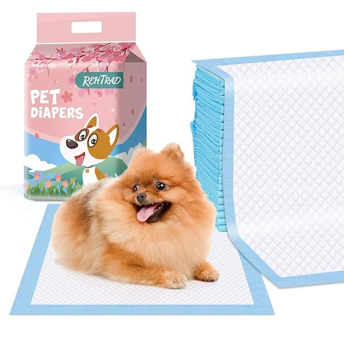 REHTRAD Pack of 40 Pee Pads for Dogs，Pet and Puppy Training Pads，Water Proof Dog Pee pad (Pack of 40, L：40 x 60cm) (B0D9XSP7X9) Amazon Price History, Amazon Price Tracker