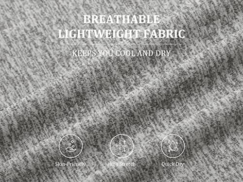 Kimmery Workout Tops For Women,Juniors Short Sleeve Sports Clothing Round Neck Asymmetrical Hem Breathable Top Summer Basic Gym Slimming Training Shirts Grey Xl #TOP2