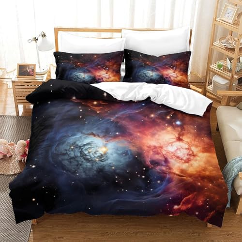 Housse de couette microfibre 3D 140x200cm pour lit simple ado garçon - 3
