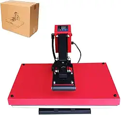 Máquina de Estampagem a Quente Plana 40 * 60Cm Prensa Térmica Digital 360° de Movimento Profissional, para T-Shirts e Chapéus (2400W)