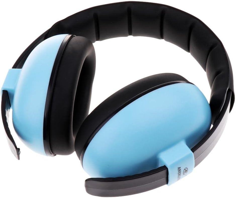 Children Ear ion Noise Reduction Earmuffs for Sports Events and Concerts, NRR 26dB Ear Defenders for Kids and Teenagers - Blue, as described