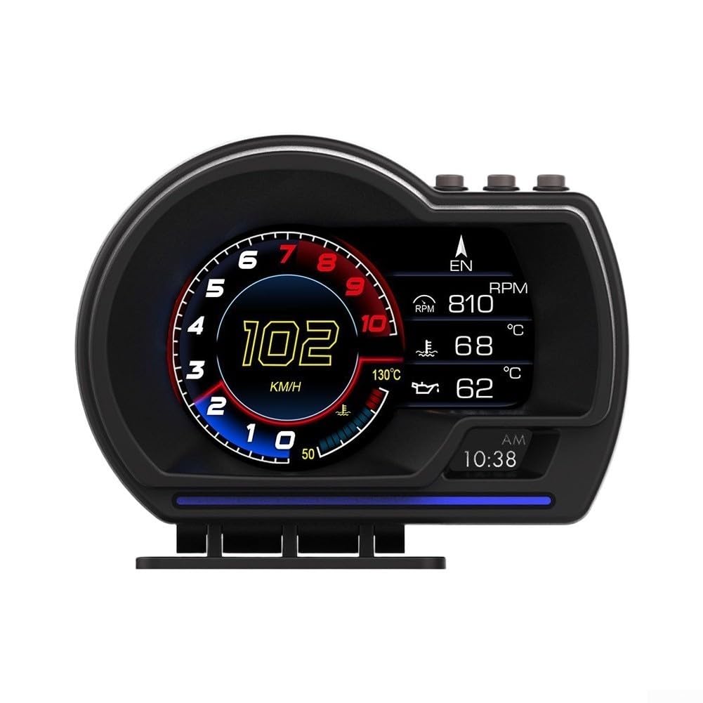 P6 HUD para obd2 para gps Dual Velocímetro Digital Coche P6 HUD