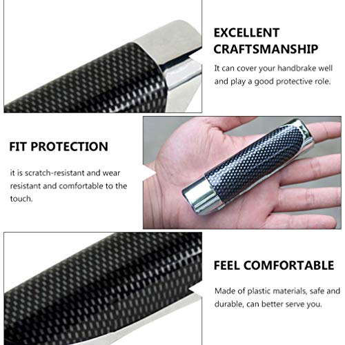 Wakauto Carro Plástico Freio de Mão Caixa de Câmbio Tampa Preta Alça Automática Quebra de Mão Proteç