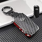 Kompatibilität: Autoschlüssel Cover Passt für Kia Sportage 2018-2021 / Stinger 2018-2020 / Ceed 2018-2020 / Cerato 2018-2020 / Forte 2018-2020 / Niro 2019-2020 / Soul 2019-2020 / Telluride 2019-2021 3 Tasten.(Aufgrund unterschiedlicher Produktionsjahre können Autoschlüssel unterschiedlich sein. Bitte stellen Sie sicher, dass unser Schlüsseletui für Ihren Schlüssel geeignet ist.)