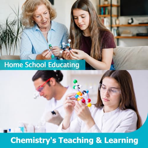 Image of Molecular Model Kit, 240 Pcs Organic Chemistry Structure Set | Includes with 86 atoms and 154 bonds, Build Molecular Structures, Visualize Organic Molecules, High School & College