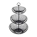 3 Poziomy Owoce Miski, Koszyk Owocowy Metal, Taca Owoce Domowy Salon Stolik Kawy Kreatywny Prostsze Tray Owocowe Moda Wielofunkcyjny Koszyk Owocowy Kuchnia Metalowy Uchwyt (Size:3 floors,Color:Czarny)