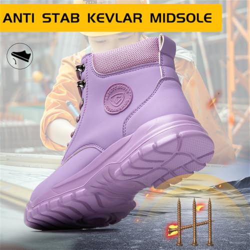 Image of Steel Toe Boots for Women Men Waterproof Lightweight Safety Shoes
