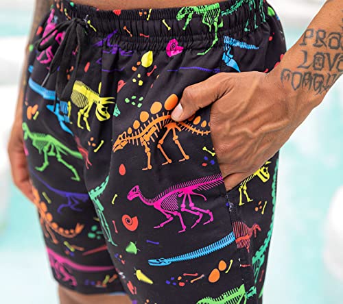 Fanient Mens 3D Dinosaur Bathing Suit Print Boardshorts Summer Swimming Trunk Cool Quick Dry Beach Shorts Swimsuit #TOP4