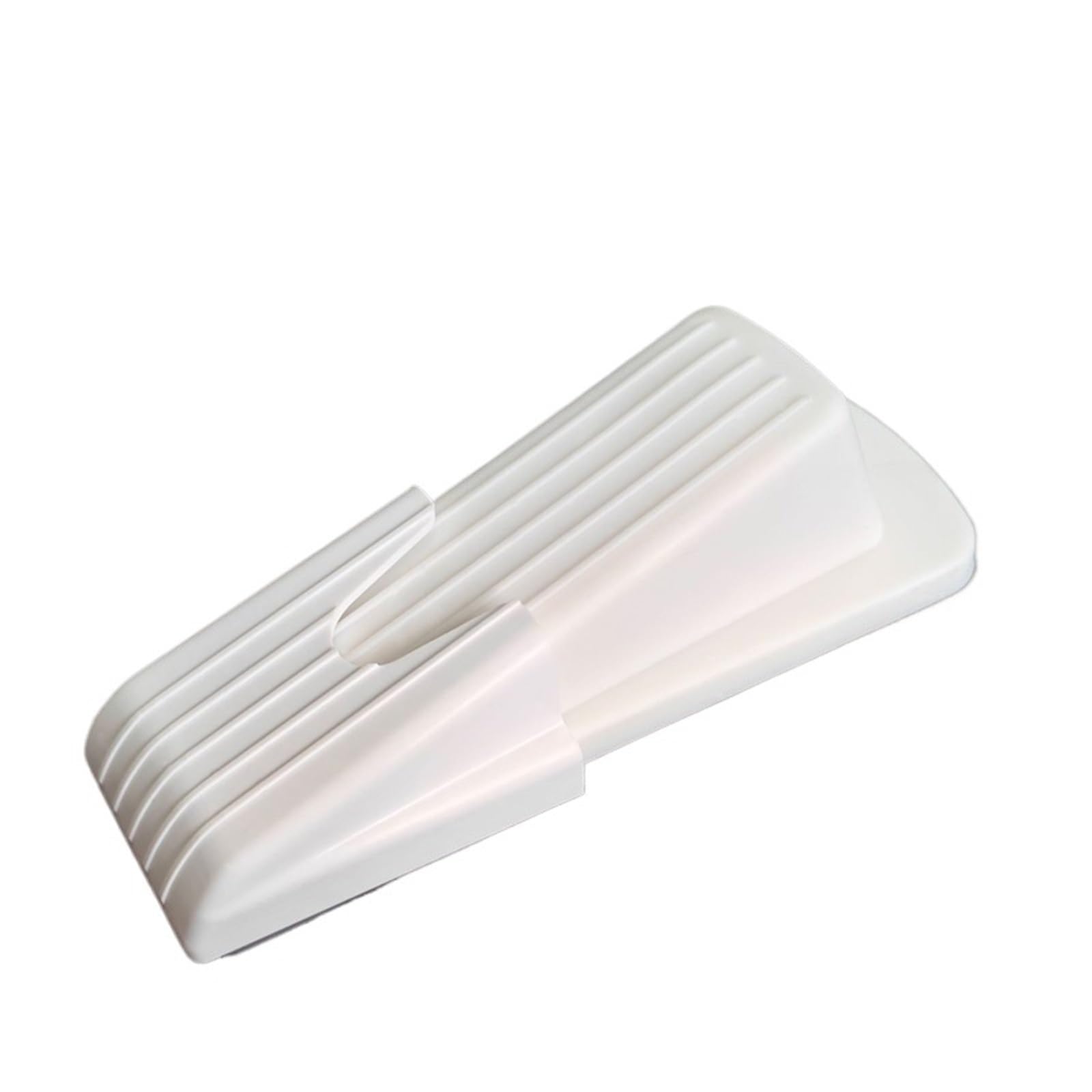Xctdsvah White Door Stop Silicone Block Wedge Doorstops Home Office Door Rear Retainer Anti-Collision(White)
