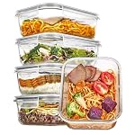 Vtopmart – Vtopmart 5er-Pack Meal Prep Boxen Glas, 1035 ML Mealprepboxe