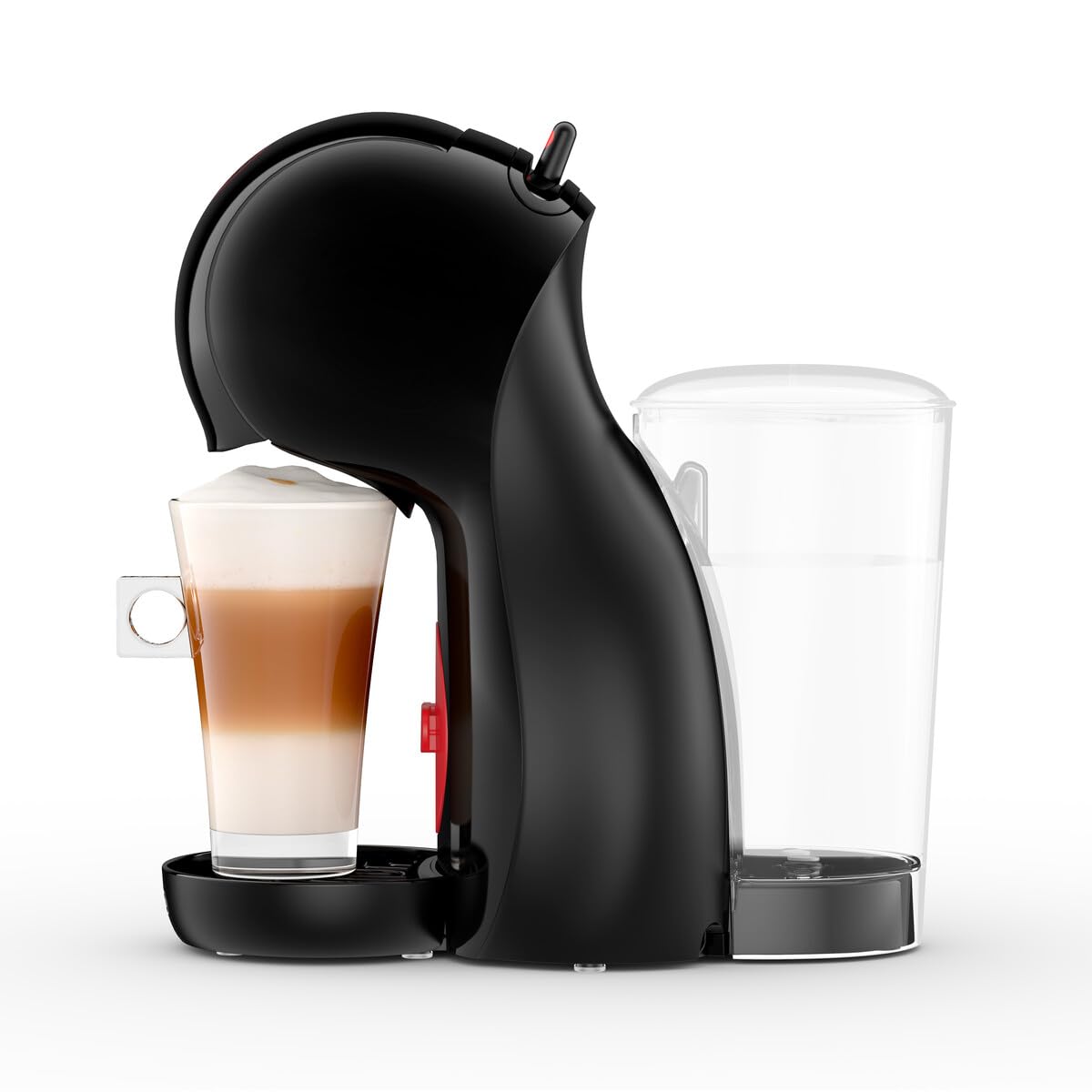De'Longhi Nescafé Dolce Gusto Piccolo XS EDG210.B, Cafetera Cápsulas, Diseño Super-Compacto, Cafetera Manual para Café y Otras Bebidas, 1500W, Negro