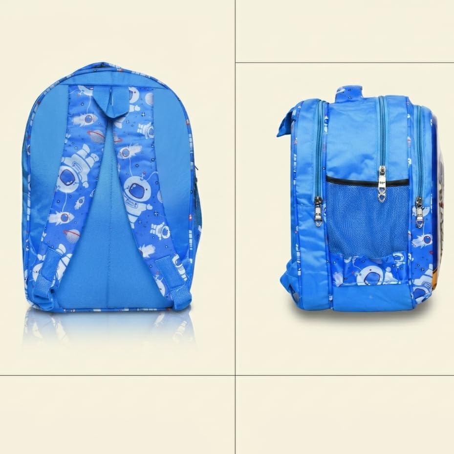 Image of Stylbase Kid School Backpack Bag for Girls and Boys | Ideal School Picnic Travel & Travelling Bag |17 Inches 4 Compartments, Water-Resistant Multipurpose for Kids