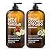 MAJESTIC PURE Apple Cider Vinegar Shampoo and Avocado Coconut Conditioner Set - Restores Shine & Reduces Itchy Scalp, Dandruff & Frizz - Sulfate Free, for All Hair Types, Men and Women - 2 x 16 fl oz