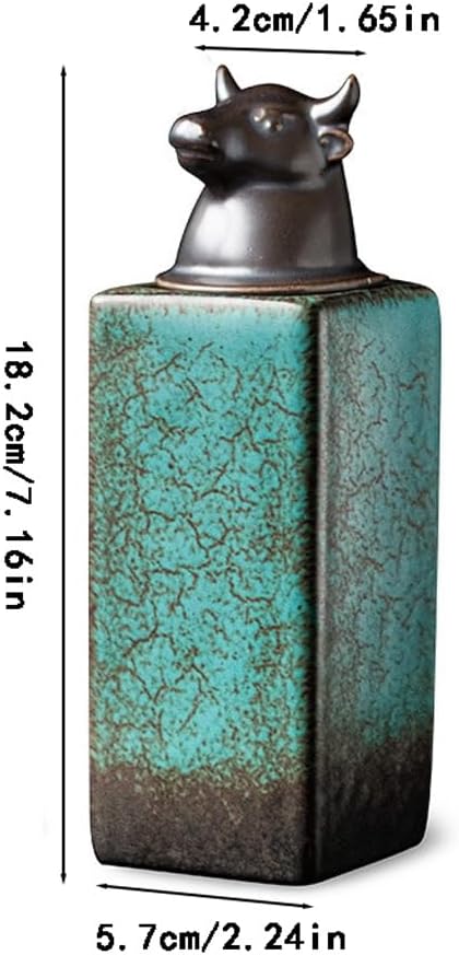 SONGCHAO Sugar Jar Ceramic Tea Cans, Creative Storage, Sealed Tea Canister