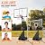 PIZZELLO Basketball Hoop Outdoor 52 Inch Shatterproof PC Backboard, 4.36-10FT Stepless Adjustable Height, Portable Basketball Hoop for Kids/Teens/Adults in Backyard, Driveway and Indoor