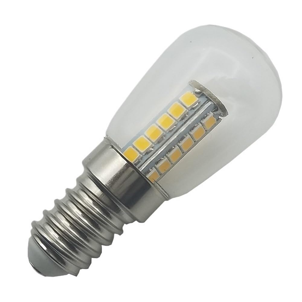 Jiaxu Lighting, Confezione da 20 lampadine a filamento LED for Frigorifero, E14, 3 W, luci di Cristallo Lampadine per la casa(6500K Cool White)