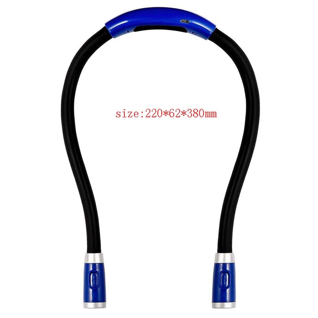 Lámpara de Escritorio USB Recargable luz del Cuello de Luces de Lectura al Aire Libre Abrazo Luces de Resistencia Luces de Lectura Libro Luces for Leer en la Cama 220 * 62 * 380mm para Lectura
