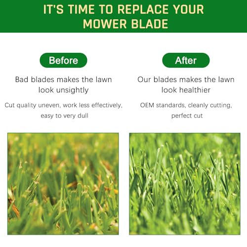 Apeixoto Mulching Blades - Before and After