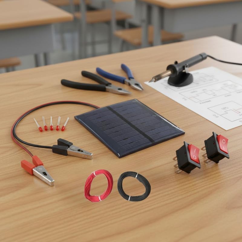 ERH India Renewable Energy STEM Education Learning Mini Solar Panel Cell DIY Science Project Working Model Experiment Kit Set for School Kids and Student 4
