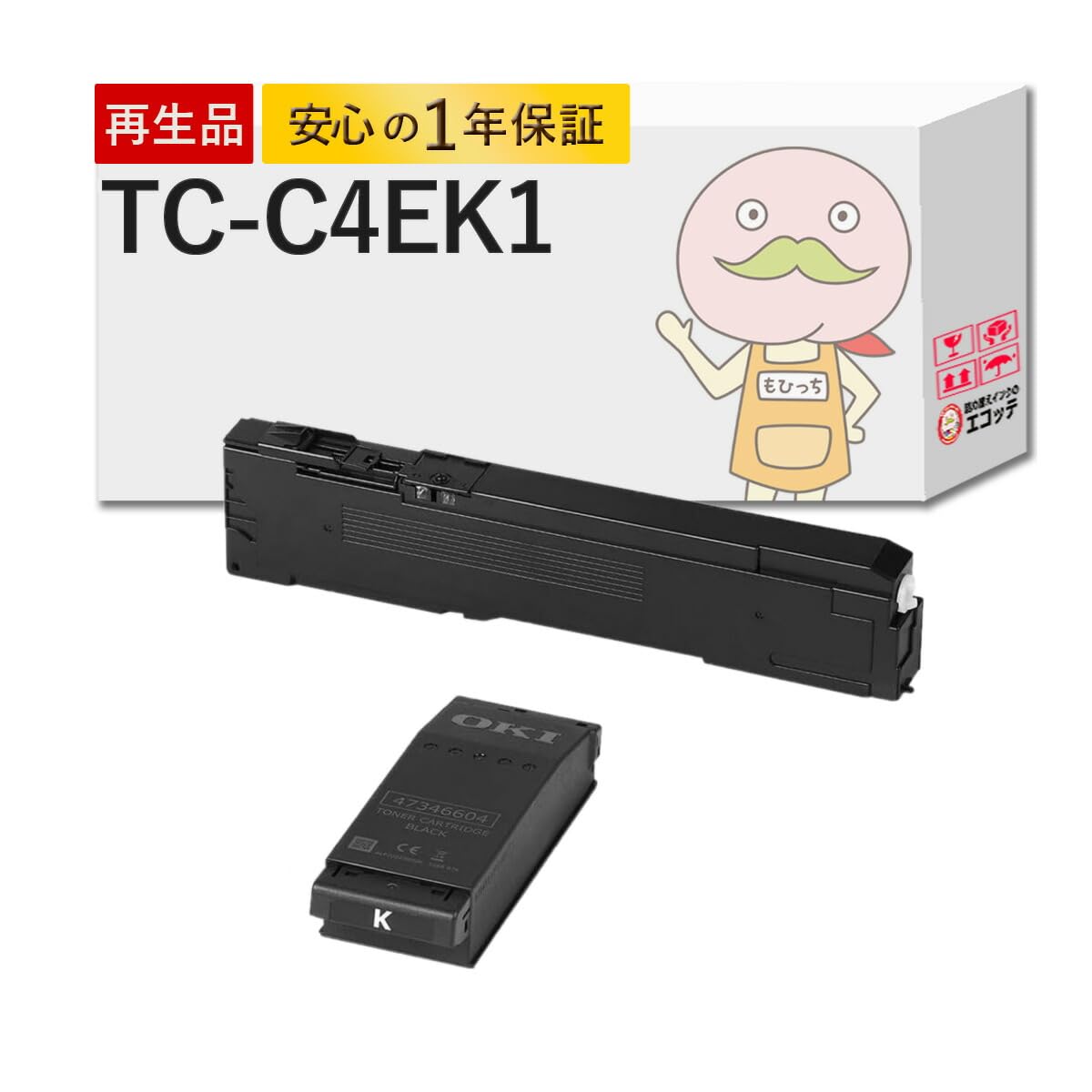 Amazon | 【エコッテ】 OKI (沖)用 TC-C4EK1 リサイクルトナー