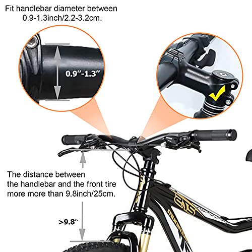 Bike Basket Foldable Small Pet Cat Dog Front Carrier Bicycle Basket Handlebar Basket for Women Girls Cycling Bag… - Image 5