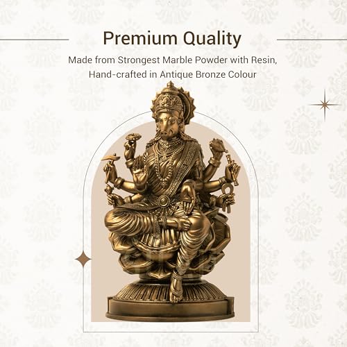 Image of SILAII Goddess Varahi Amman Sculpture - Antique Bronze Finish, Handcrafted Statue for Puja Room, Home Decor, and Gifting (Antique Bronze, 9 INCH)