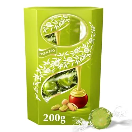 Lindtt Lindor Pistachio Milk Truffles 200g, Premium Chocolate Gift Box