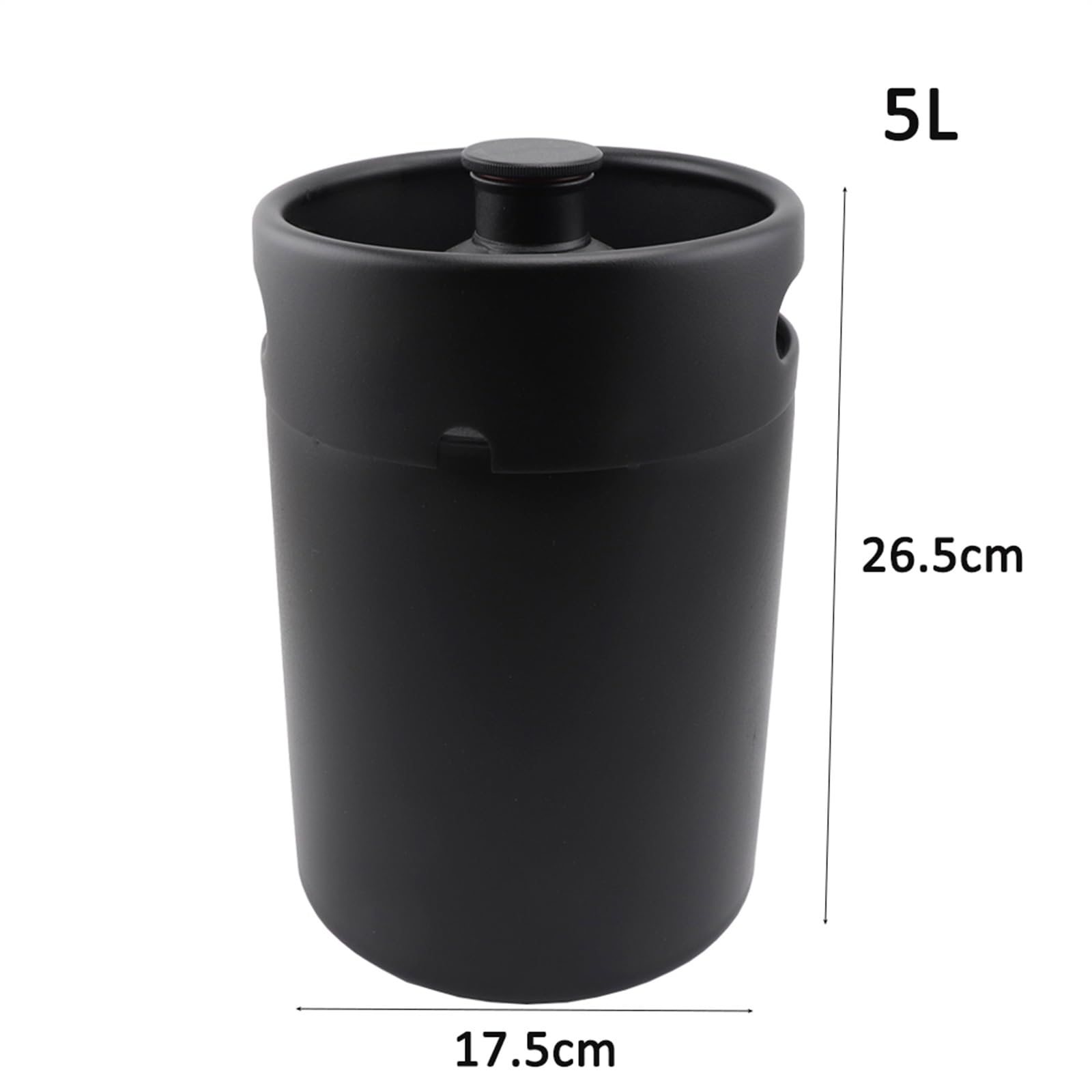 bierbrauset Homebrew Mini Keg 5L Druckbierfasssystem Einstellbarer Bierhahn und CO2-Regler Heimbrau-Sets