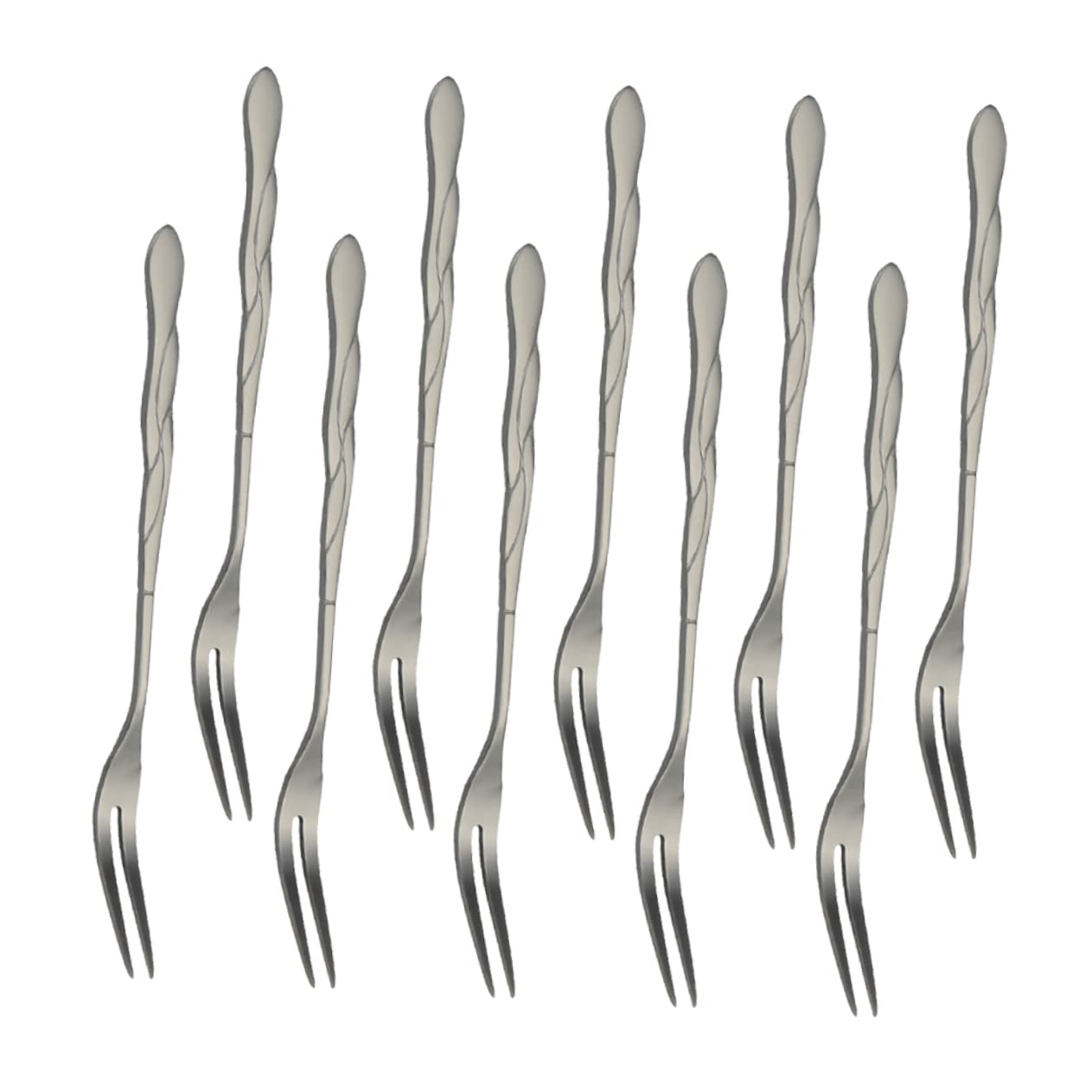 BESTonZON 30 Piezas Tenedor De Aperitivo Tenedor Metalico Para Servir De Budín Favores De La Fiesta De Cumpleaños De es Para Servir Postre Mini