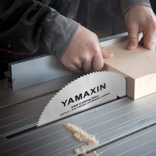 Yamaxin 3 Inch 7/8" Circular Saw Blade For Woodorking Angle Grinder With 4/5" 5/8"Ring Adapters Hss Trimming Saw Blade For Metal Aluminum Concrete Granite Marble Tile Woodworking（3Pcs） #TOP2