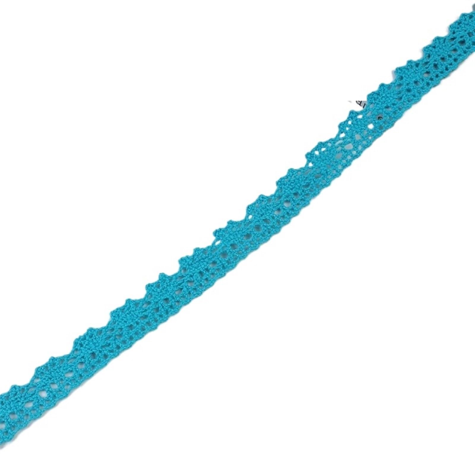 Dentelle coton bleu lac déco de table de fête et loisirs créatifs DIY