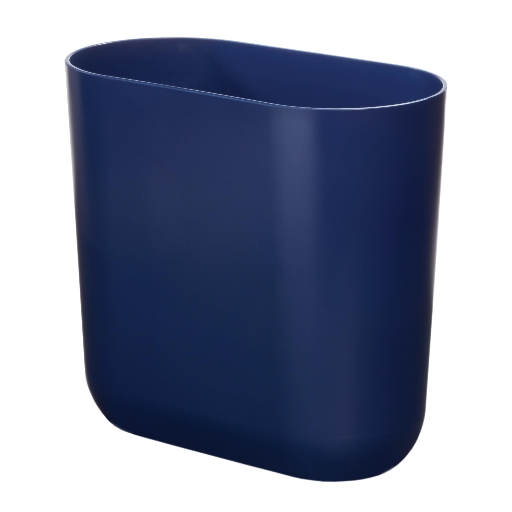 iDesign Cade Trash Can - Small White Bathroom Bin -15