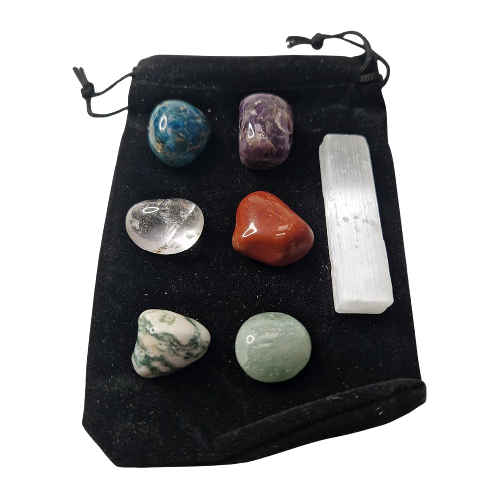 Tumbled Crystals & Selenite Set, Healing & Wellness
