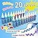 Flavery Magic Water Elf Toy Kit, Fairy Water Gel Kit with 20 Magic Gels and 24 Shape Molds, Craft for Kids, Aqua Squishy DIY Set, Birthday Gifts, Water Pets