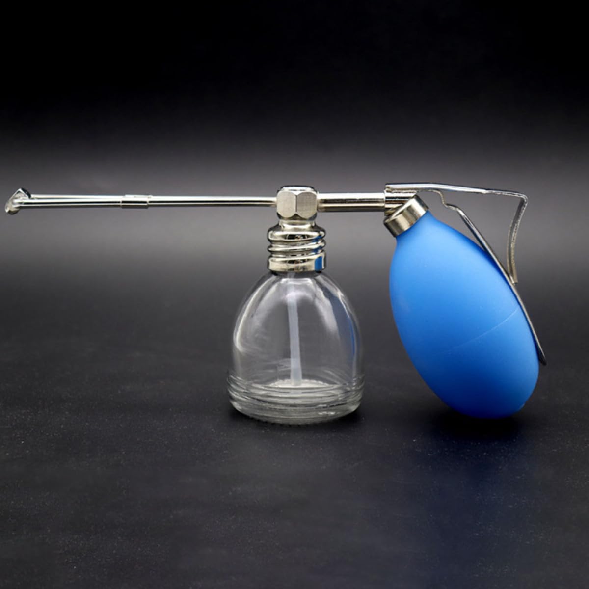 IMIKEYA Flacone Spray in Vetro Blu per Polvere, Facile da Smontare e Riutilizzabile, Bottiglia Spray Portatile Maschile, per Viaggio e Utilizzo Quotidiano