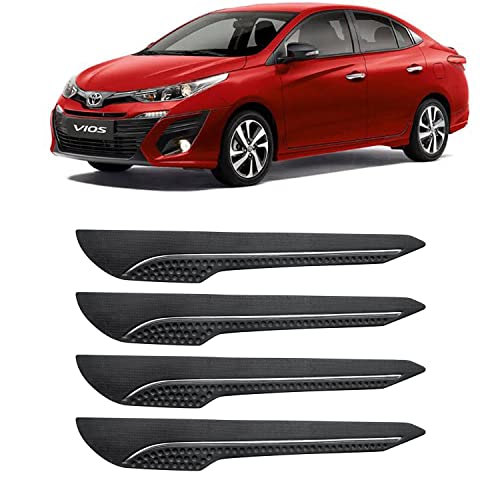 Image of AOSIS-Car Bumper Protector /Bumper Guard for Toyota Vios with Single Chrome Stripe (4-Pcs)