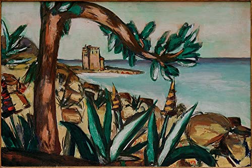 Affiche Toile Max Beckmann Décoration Salon Paysage Marin 60x90cm