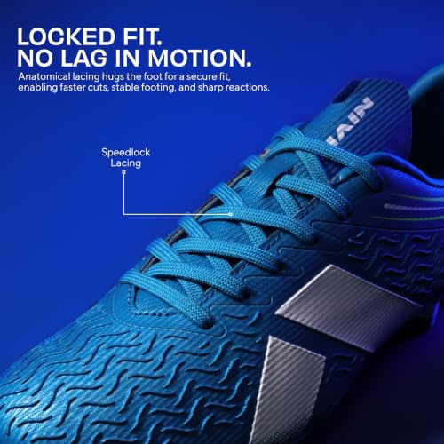 Image of Nivia Nitro Football Stud for Men, TPU 3D Embossing Upper, High-Shear Strength TPU Sole, Ideal for Hard & Grassy Surfaces