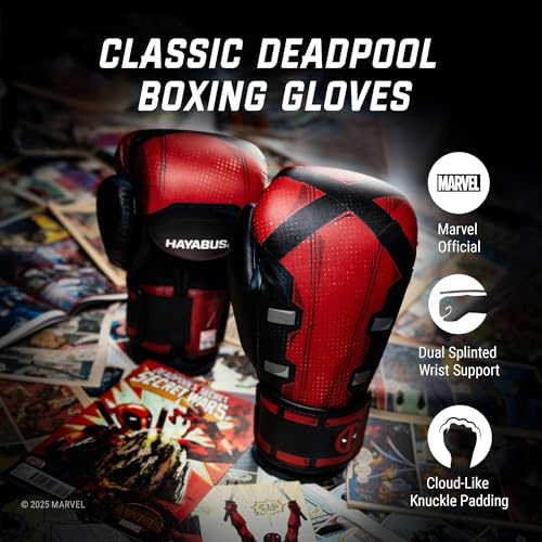 Image of Hayabusa Marvel Classic Boxing Gloves for Men, Women & Kids - Officially Licensed | 16oz 12oz 8oz 6oz Training, Sparring, Bag & Pad Work