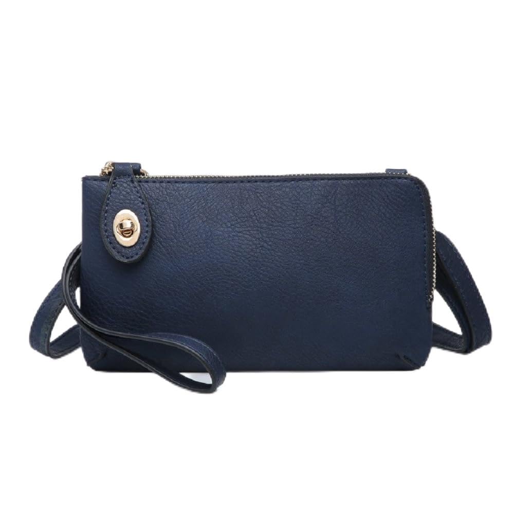 JEN & CO. Kendall Crossbody Bag for Women - Vegan Leather Wristlet Purse, Purses for Party, Clutch Bags