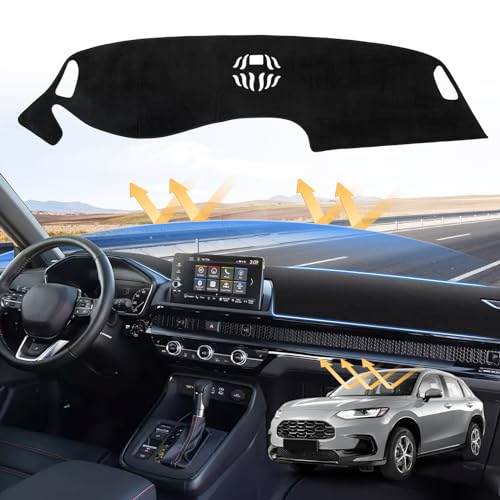 Sunsdrew Dash Cover for 2023-2026 Honda HR-V Dashboard Cover Mat for HR-V Accessories Sunshade Nonslip Mesh Protector No Glare