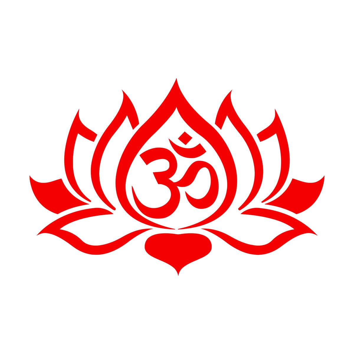 Wall Decals Paster Paper Lotus Breathe Yoga Studio Meditation 48x73.1cm Art Mural Painting Large red