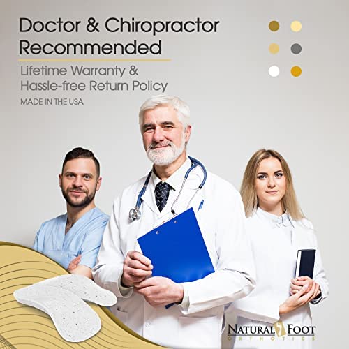 Natural Foot Orthotics Arch Support Insole For High Arches – Made With Semi-Rigid Material | Plantar Fasciitis Relief Arch Support Shoe Inserts Made In Usa | Podiatrist Approved | Original Stabilizer #TOP6