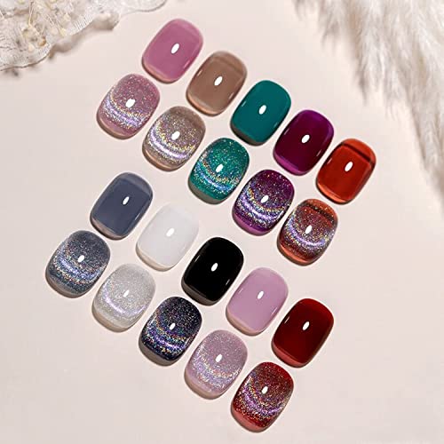 Vishine Esmalte de Uñas Gel Cat Eye 16ml Plateado miniatura 6
