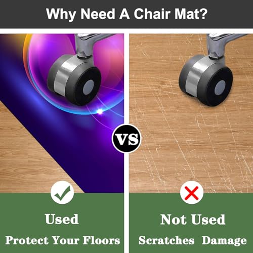 Tapis de chaise de bureau pour sol carrelé idéal pour le télétravail - 5
