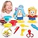 Bunte Kinder Barber Clay Play Teig Frisur Spielset Kit Clay Dough Mould Play DIY Spielzeug vorgeben Spiel