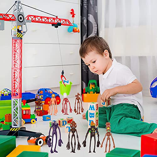 Hotplacy Siren Head Toys, 8Pcs Siren Head Horror Model, Action Figures Toys Siren Head, Cartoon Animal Home Decoration, Monster Cosplay Decorations For Kids Children Birthday Gift #TOP2