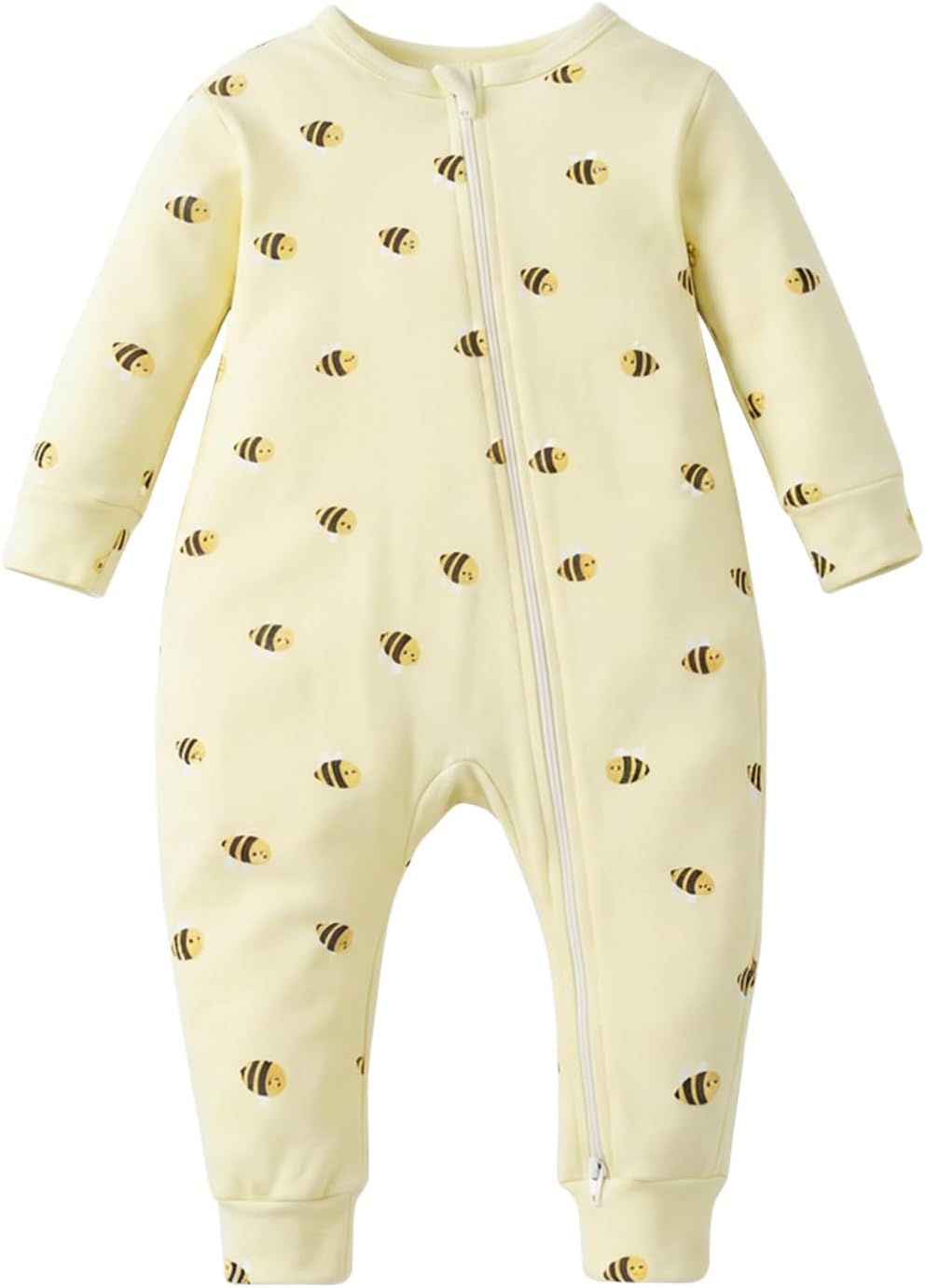 Baby Boy Rompers Long Sleeve Animal Print 2 Way Zipper Rompers Toddler Outfit Clothes Jumpsuit