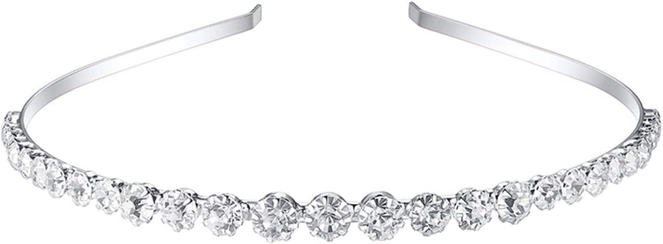Wedding Bridal Flower Girls Kids Crystal Pearl Hair Band Headband Tiara Headbands Flower Girl, Women Wedding Jewelry Rhinestone Round Crown Bridal Hairpins