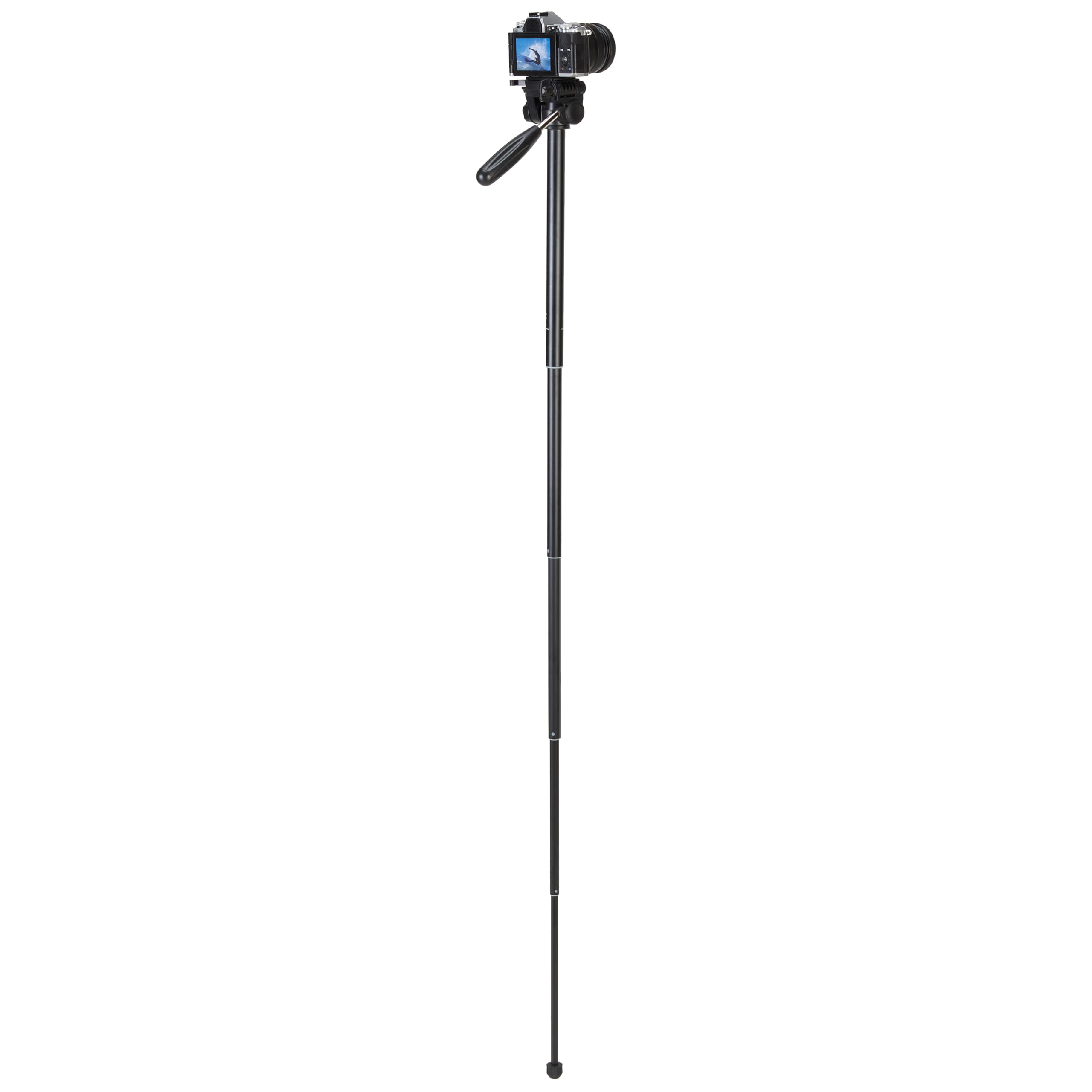 MOJOGEAR Trípode 3 en 1 de 167 cm: Trípode, Monopié y Brazo Horizontal para Tomas Superiores - con Soporte para Teléfono y Bolsa de Transporte - Tripod para Teléfono - Tripod para Cámara